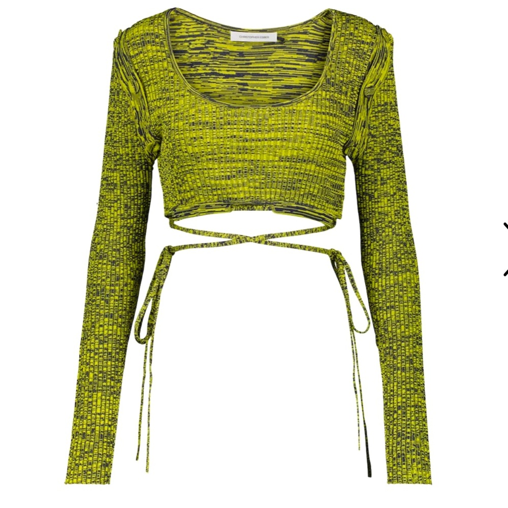 CHRISTOPHER ESBER
Space-dyed convertible crop top
